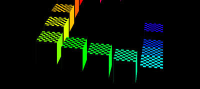Rainbow Cube Stairs With CSS Variables